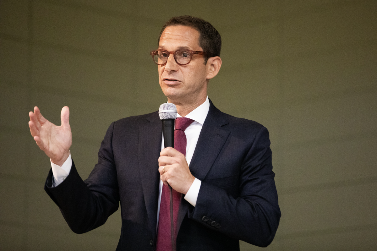 Photo of San Francisco's Mayor-Elect, Daniel Lurie, taken by Thomas Hawk in 2024 and licensed by Creative Commons.